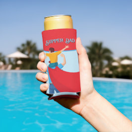 Vaderdag cadeau voor Super Dad Seltzer Blikjeskoeler