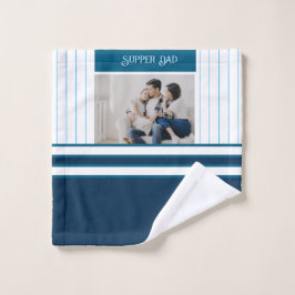 Vaderdag cadeau voor Super Dad Washandje