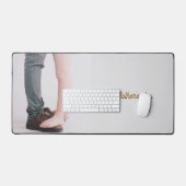 Vaderdag cadeau voor vader | Aangepaste foto & naa Bureaumat (Keyboard & Muis)