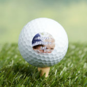 Vaderdag cadeau voor vader | Aangepaste foto & naa Golfballen (Insitu Shirt)