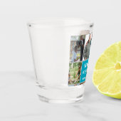 Vaderdag cadeau voor vader | Aangepaste foto & naa Shot Glas (Links)
