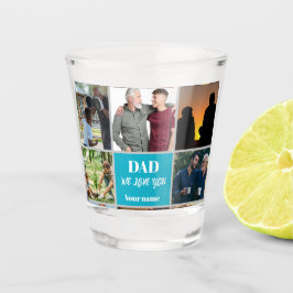 Vaderdag cadeau voor vader | Aangepaste foto & naa Shot Glas