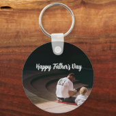 Vaderdag cadeau voor vader | Aangepaste foto & naa Sleutelhanger (Voorkant)