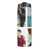 Vaderdag cadeau voor vader | Aangepaste foto Thermosbeker (Voorkant)