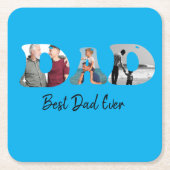 Vaderdag cadeau voor vader \ Beste vader ooit Kartonnen Onderzetters (Voorkant)