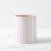 Vaderdag cadeau voor vader roze strepen mok (Midden)