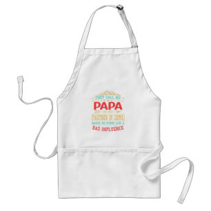 Vaderdag cadeau - ze noemen me slechte invloed pap standaard schort