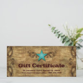 Vaderdag Cadeaubonnen Kaart Texas Star (Staand voorkant)