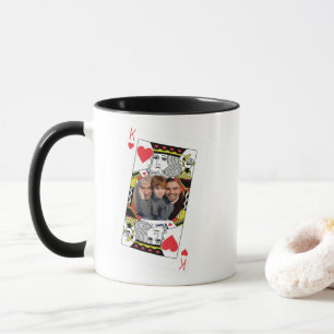 Vaderdag-cadeauidee   Kaarten spelen Koningsfoto Mok