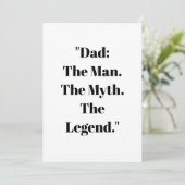 Vaderdag cadeaukaart kaart (Staand voorkant)