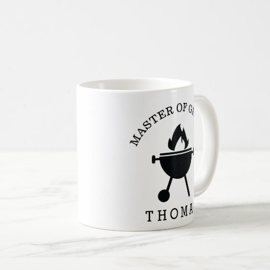 vaderdag Cadeaumeester Grills toevoegen Aangepaste Koffiemok (Voorkant rechts)