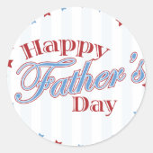 Vaderdag Cadeauobjecten Ronde Sticker (Voorkant)