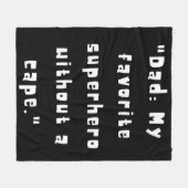 Vaderdag Cadeaus / Beste Pap Ooit 2024 Fleece Deken (Voorkant (Horizontaal))