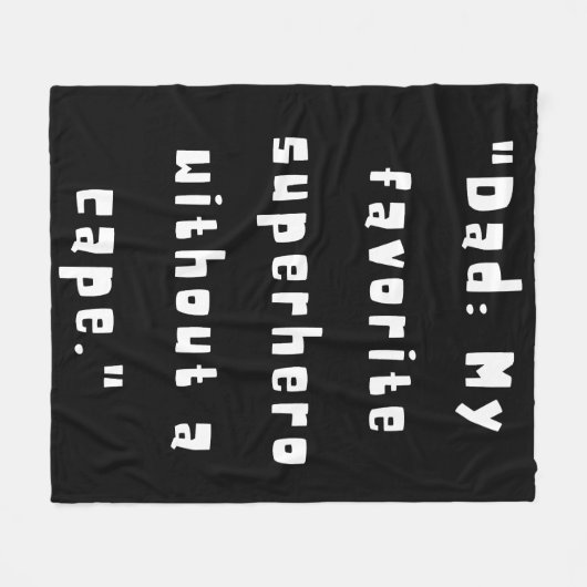 Vaderdag Cadeaus / Beste Pap Ooit 2024 Fleece Deken (Voorkant (Horizontaal))