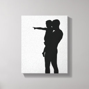 Vaderdag cadeaus Premium omgepakt Canvas (gloss) Afdruk