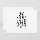 Vaderdag cadeaus voor papa briefkaart (Voorkant / Achterkant)