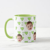 Vaderdag Cadeaus Voor Vader Groen Hart Mok (Links)