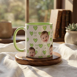 Vaderdag Cadeaus Voor Vader Groen Hart Mok