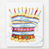 Vaderdag Cake Mousepad Muismat (Voorkant)