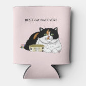 Vaderdag Calico Cat Blikjeskoeler (Voorkant)