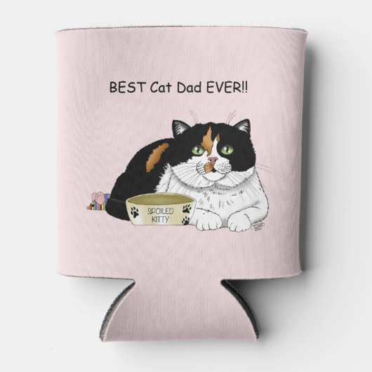 Vaderdag Calico Cat Blikjeskoeler (Voorkant)