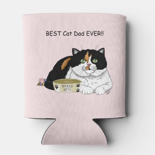 Vaderdag Calico Cat Blikjeskoeler (Achterkant)