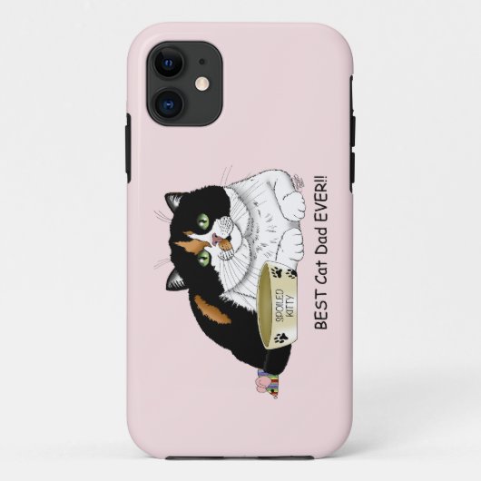Vaderdag Calico Cat Case-Mate iPhone Case (Achterkant)