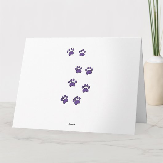 Vaderdag Calico Cat Kaart (Achterkant)