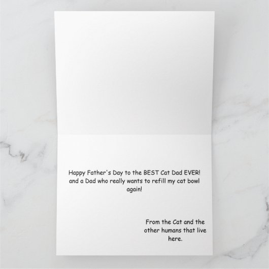 Vaderdag Calico Cat Kaart (Binnen)