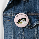 Vaderdag Calico Cat Ronde Button 7,6 Cm