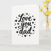 Vaderdag Calligrafie Kaart (Gele Bloem)