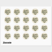 Vaderdag Camouflage Ronde Sticker (Vel)