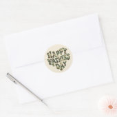 Vaderdag Camouflage Ronde Sticker (Envelop)