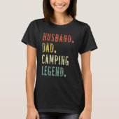 Vaderdag Camper Man Papa Camping Legend VI T-shirt (Voorkant)