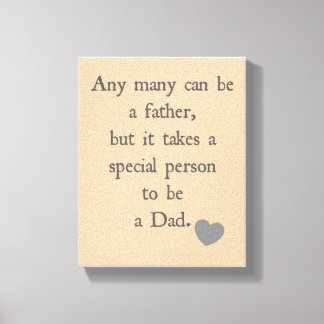 Vaderdag Canvas - Father Quote - Cadeau voor papa Afdruk