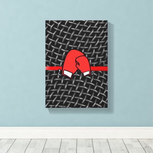 Vaderdag Canvas met gerasterd Canvas (Insitu (Houten vloer))