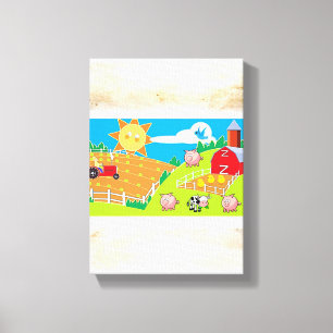 Vaderdag Canvas met gerasterd Canvas