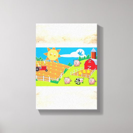 Vaderdag Canvas met gerasterd Canvas (Voorkant)