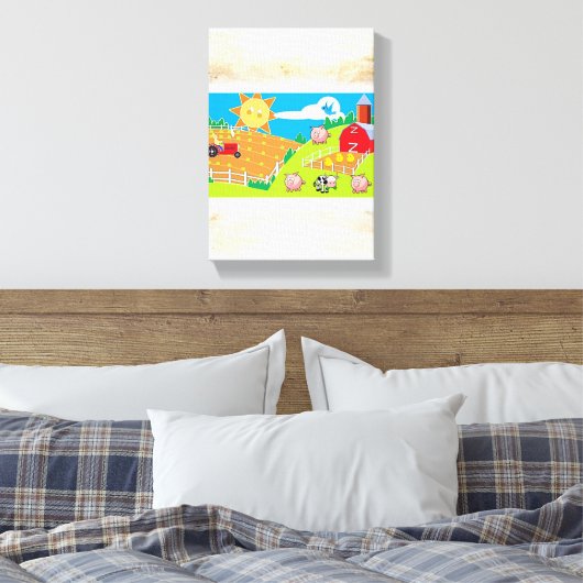 Vaderdag Canvas met gerasterd Canvas (Insitu (Slaapkamer))