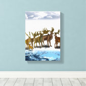 Vaderdag Canvas met gerasterd Canvas (Insitu (Houten vloer))