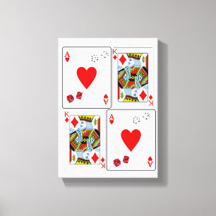 Vaderdag Canvas met gerasterd Canvas