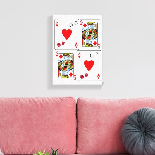 Vaderdag Canvas met gerasterd Canvas (Insitu (Woonkamer))