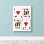 Vaderdag Canvas met gerasterd Canvas (Insitu (Houten vloer))