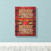 Vaderdag Canvas met gerasterd Canvas (Insitu (Houten vloer))