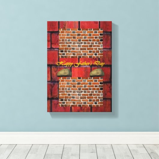 Vaderdag Canvas met gerasterd Canvas (Insitu (Houten vloer))