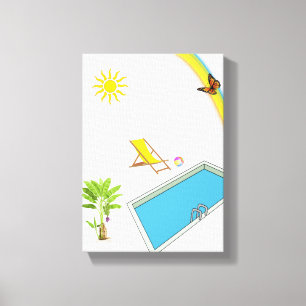 Vaderdag Canvas met gerasterd Canvas