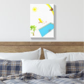 Vaderdag Canvas met gerasterd Canvas (Insitu (Slaapkamer))