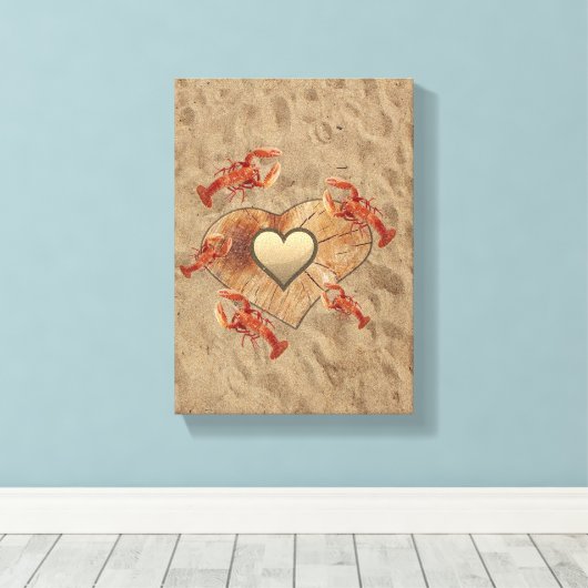 Vaderdag Canvas met gerasterd Canvas (Insitu (Houten vloer))