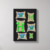 Vaderdag Canvas met gerasterd Canvas (Voorkant)