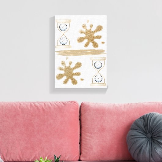 Vaderdag Canvas met gerasterd Canvas (Insitu (Woonkamer))